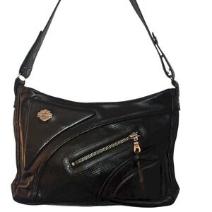 Black Leather Shoulder Bag